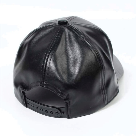 Luxe Vegan Leather Baseball Cap - Picture 3 of 8